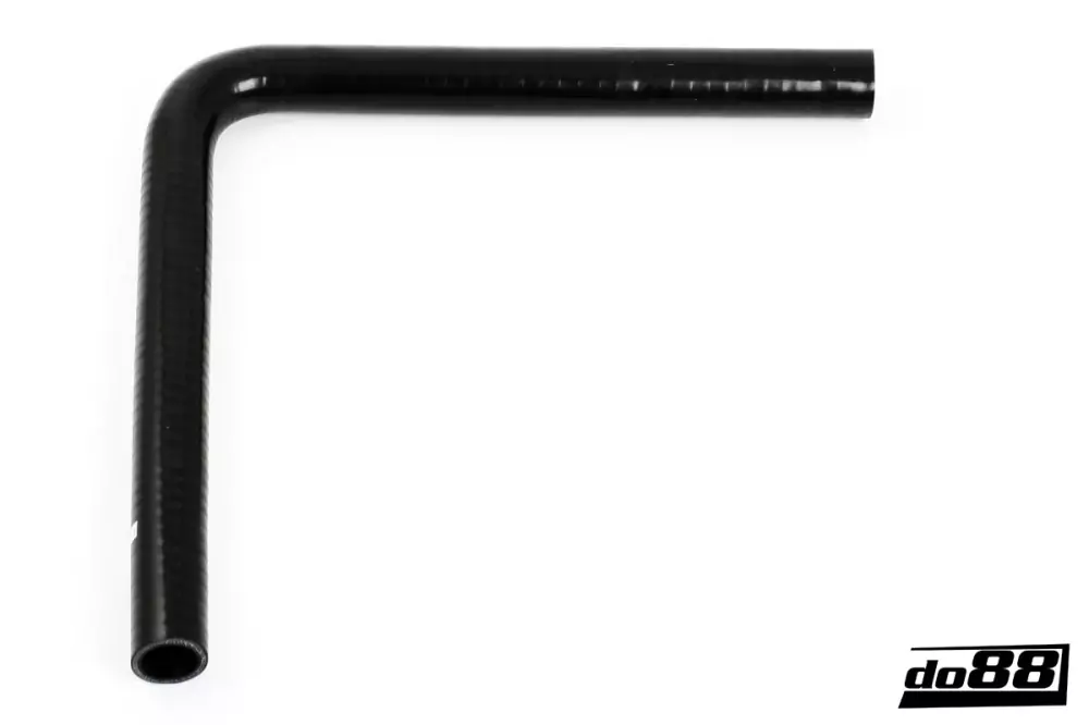 Silicone Hoses Black/Blue 90 degree long leg