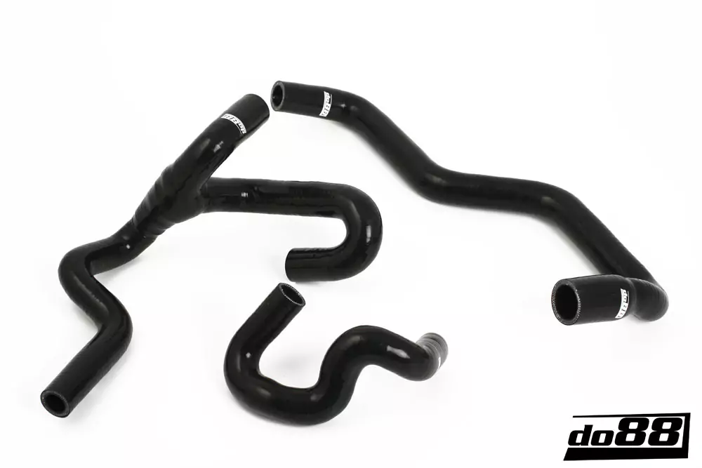 SAAB 9-5 98-10 Heater hoses for cars with water valve Black/Red/Blue
