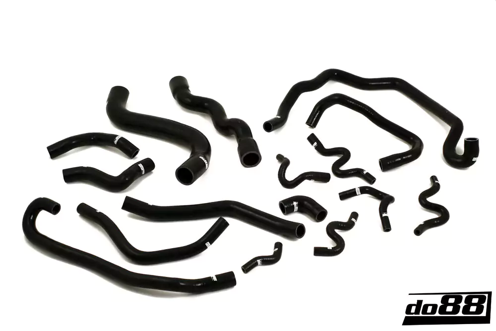SAAB 9-3 2.8t V6 2006- Coolant hoses Black/Red/Blue
