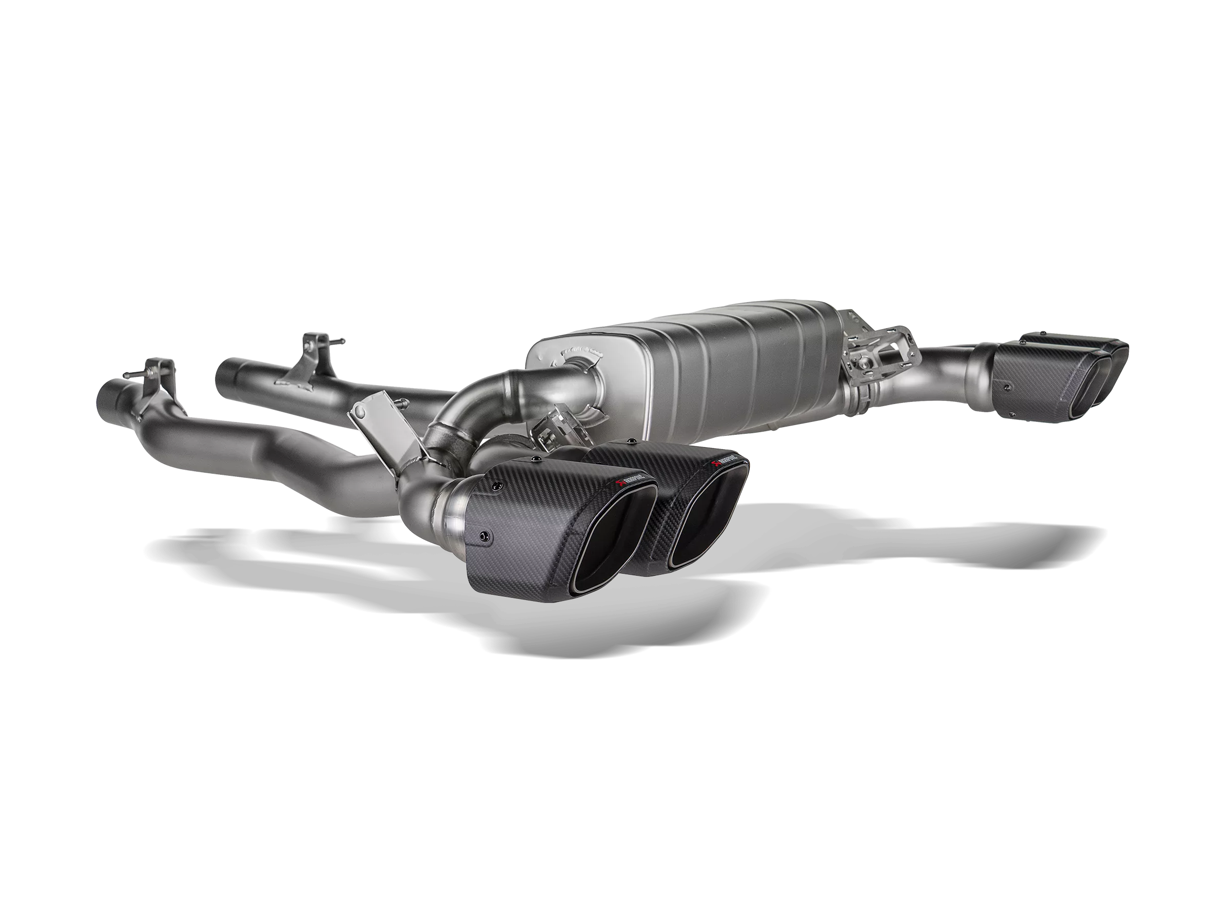 BMW M5 (G90, G99) Slip-On (Titanium) + Carbon Tail Pipe Set
