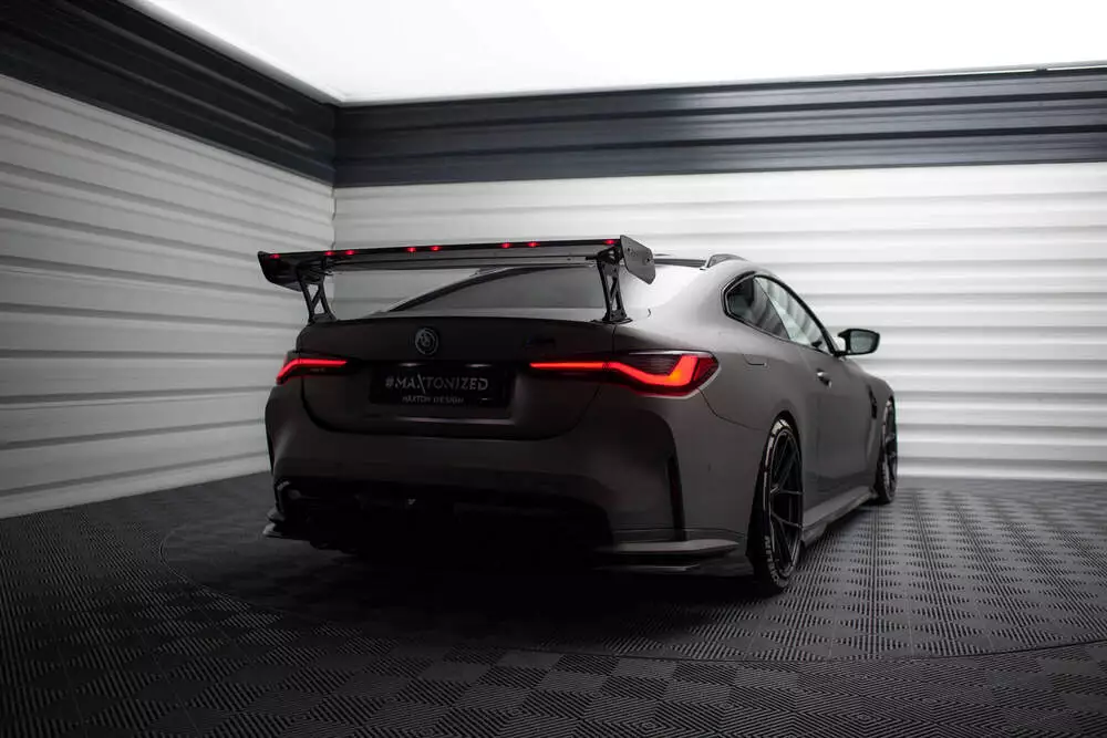 Carbon Spoiler With External Brackets Uprights + Led Bmw M4 G82 / G82 Facelift / M440i / 4 M-pack G22 / G22 Facelift - Image 2