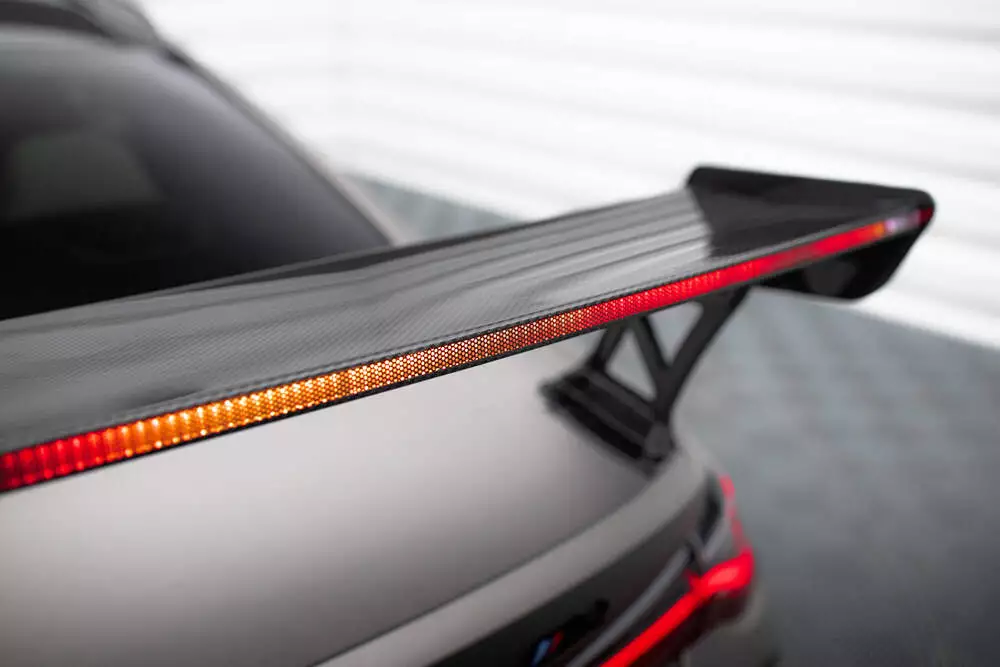 Carbon Spoiler With External Brackets Uprights + Led Bmw M4 G82 / G82 Facelift / M440i / 4 M-pack G22 / G22 Facelift - Image 4
