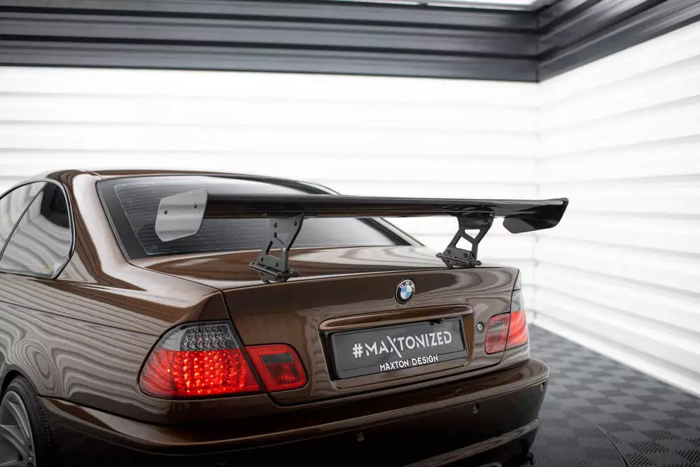 Carbon Spoiler With Internal Brackets Uprights Bmw 3 Coupe E46 - Image 5
