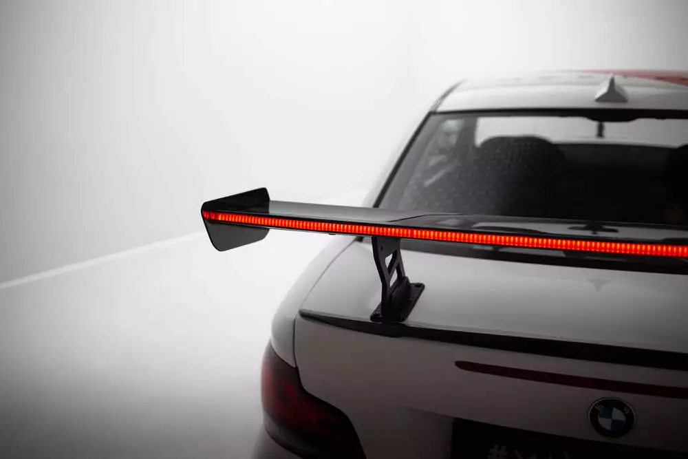 Carbon Spoiler With Internal Brackets Uprights V.2 + Led Bmw 1 M E82 - Image 5