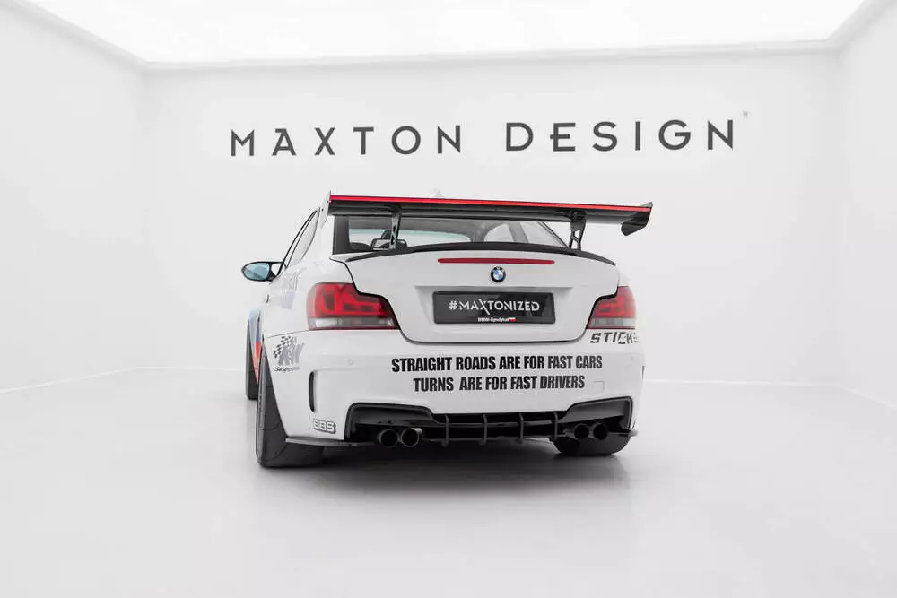 Carbon Spoiler With Internal Brackets Uprights V.2 + Led Bmw 1 M E82 - Image 7