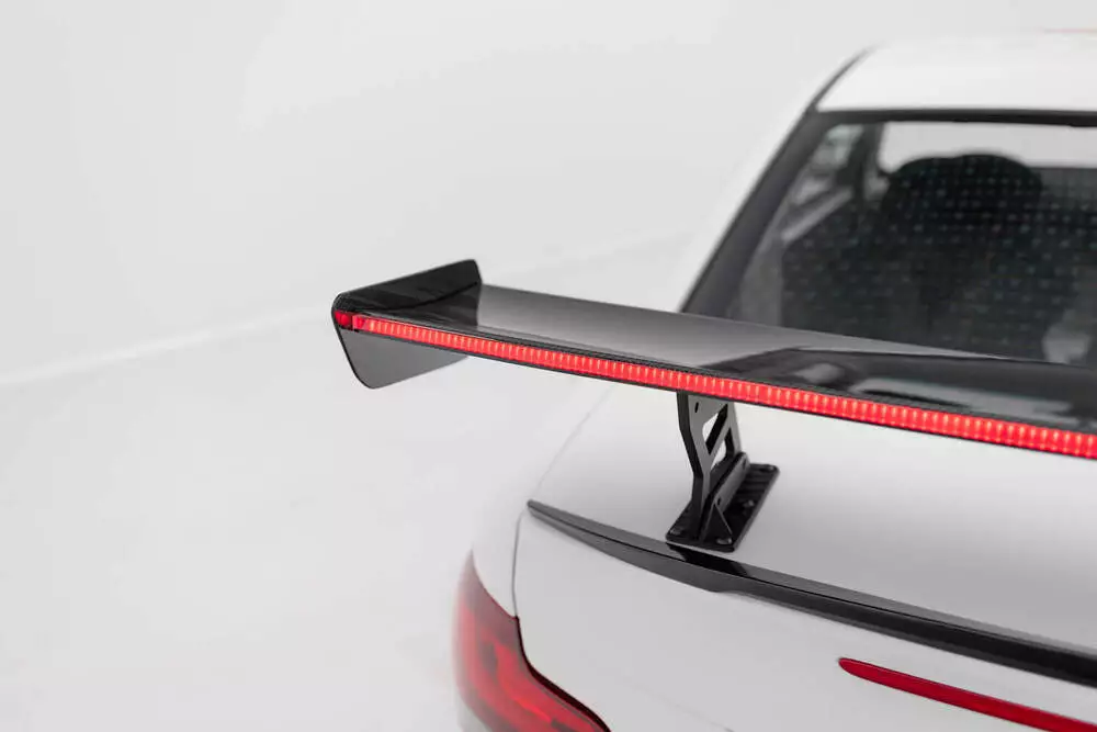 Carbon Spoiler With Internal Brackets Uprights V.2 + Led Bmw 1 M E82 - Image 8