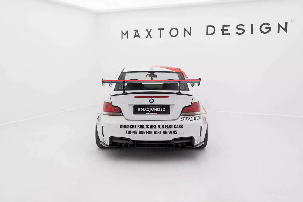 Carbon Spoiler With Internal Brackets Uprights V.2 + Led Bmw 1 M E82 - Image 9