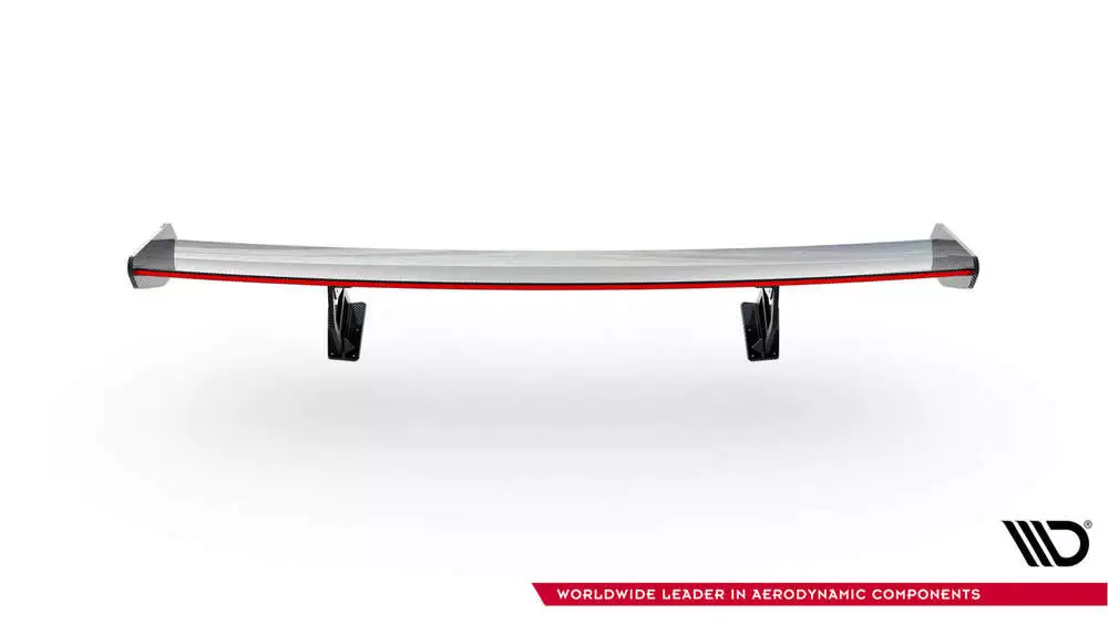 Carbon Spoiler With Internal Brackets Uprights V.2 + Led Porsche 718 Cayman 982c - Image 12