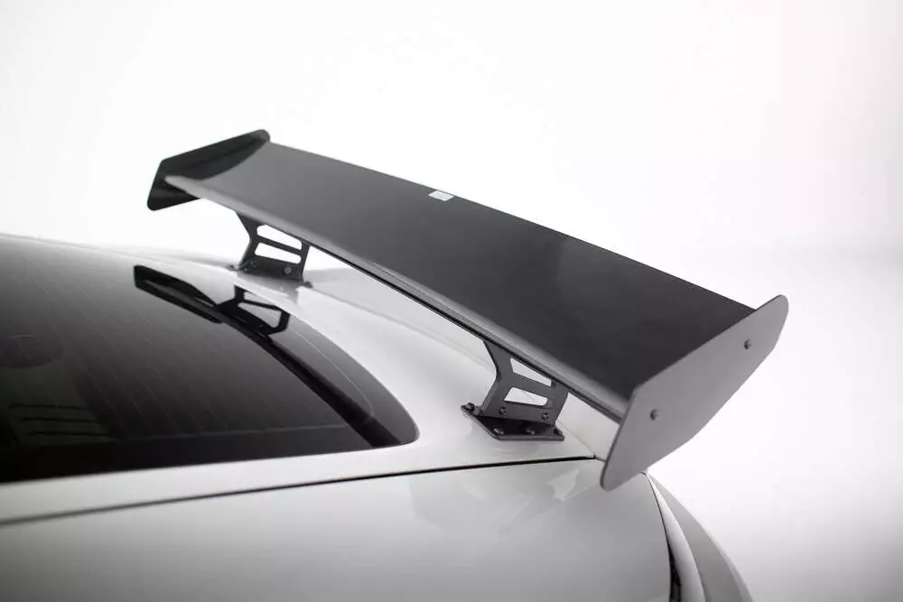 Carbon Spoiler With Internal Brackets Uprights V.2 + Led Porsche 718 Cayman 982c - Image 3