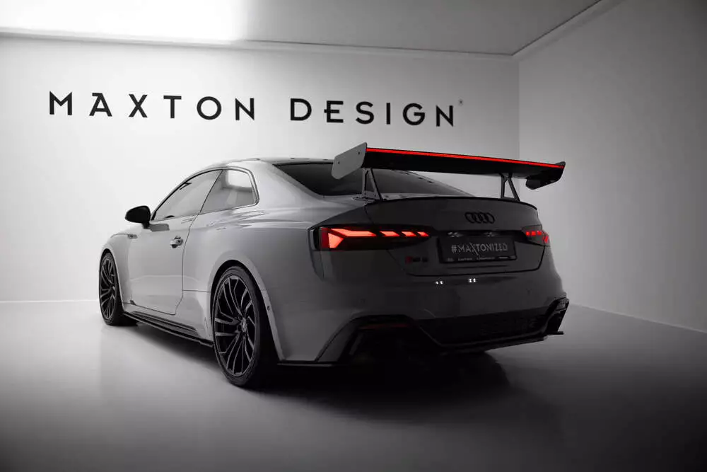 Carbon Spoiler With Upper Swan Mounting + Led Audi A5 / A5 S-line / S5 / Rs5 Coupe F5 / F5 Facelift - Image 2