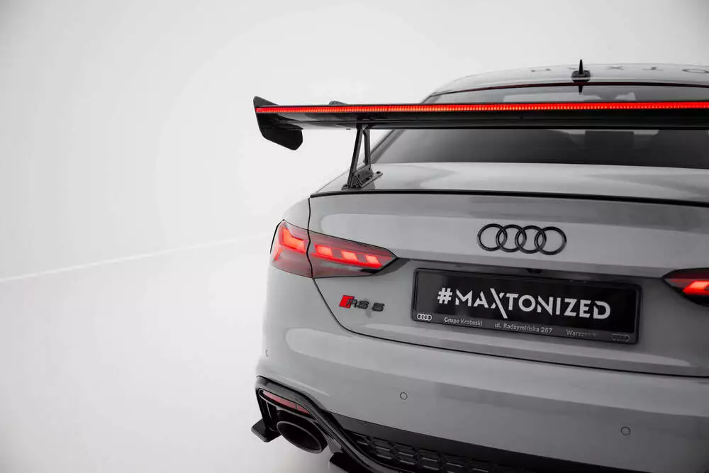 Carbon Spoiler With Upper Swan Mounting + Led Audi A5 / A5 S-line / S5 / Rs5 Coupe F5 / F5 Facelift - Image 3