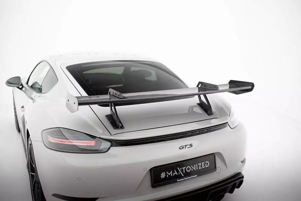 Carbon Spoiler With Upper Swan Mounting V.1 Porsche 718 Cayman 982c