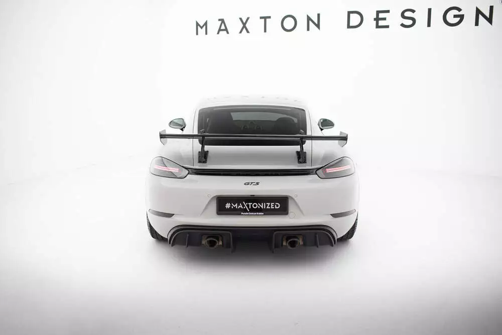 Carbon Spoiler With Upper Swan Mounting V.2 Porsche 718 Cayman 982c - Image 2