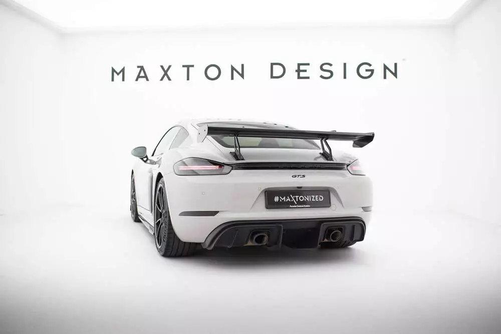 Carbon Spoiler With Upper Swan Mounting V.2 Porsche 718 Cayman 982c - Image 3