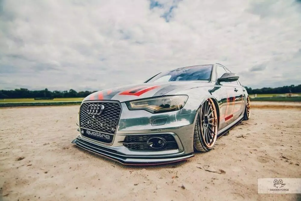 Front Racing Splitter Audi A6 C7 S-line (2 Splitters = 1 Set) - Image 2