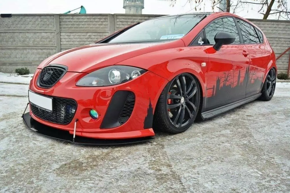 Front Racing Splitter V.2 Seat Leon Mk2 Ms Design - Image 3