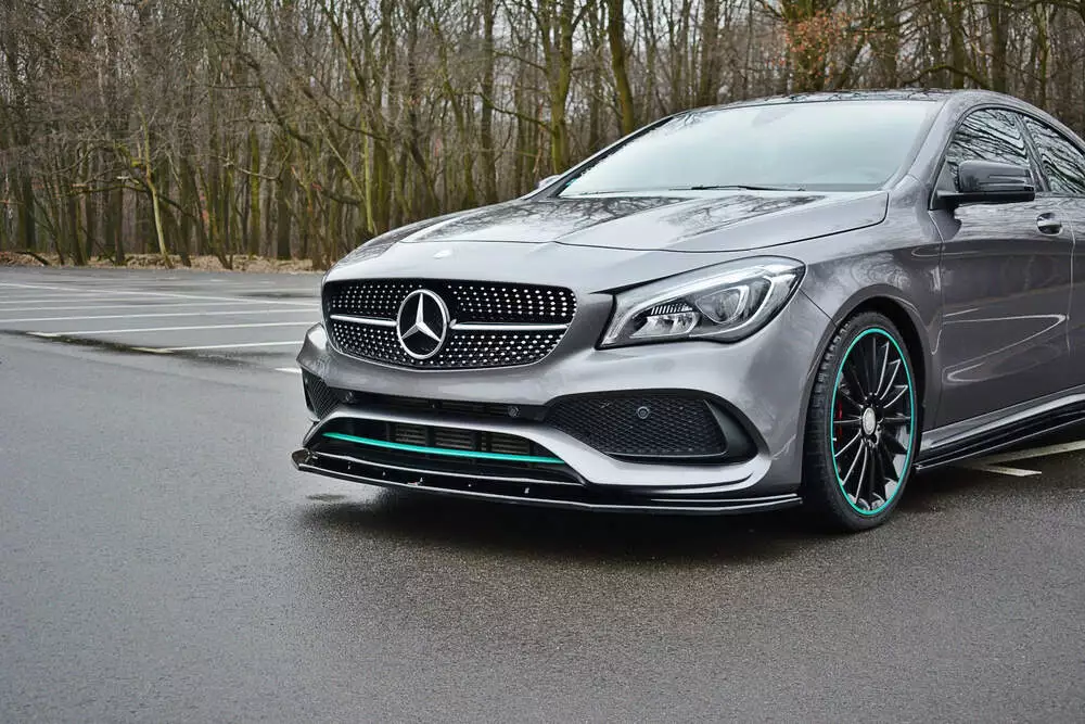 Front Splitter V.1 Mercedes-benz Cla C117 Amg-line Facelift