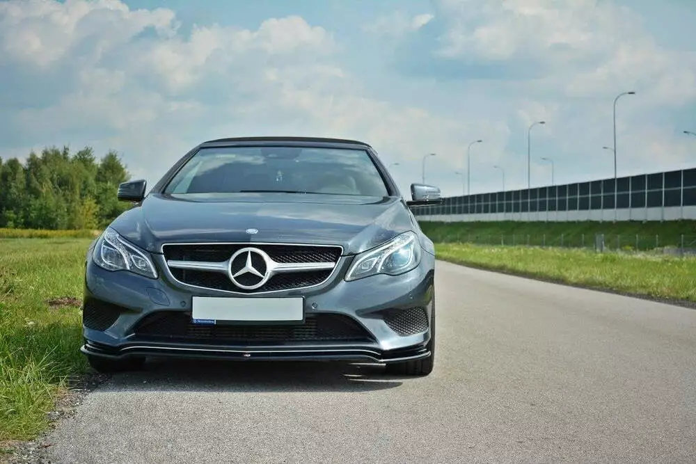 Front Splitter V.1 Mercedes - Benz E Coupe / Cabrio C207 Facelift / A207 Facelit