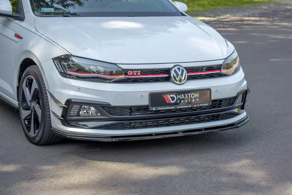 Front Splitter V.1 Volkswagen Polo Gti / R-line Mk6 - Image 4