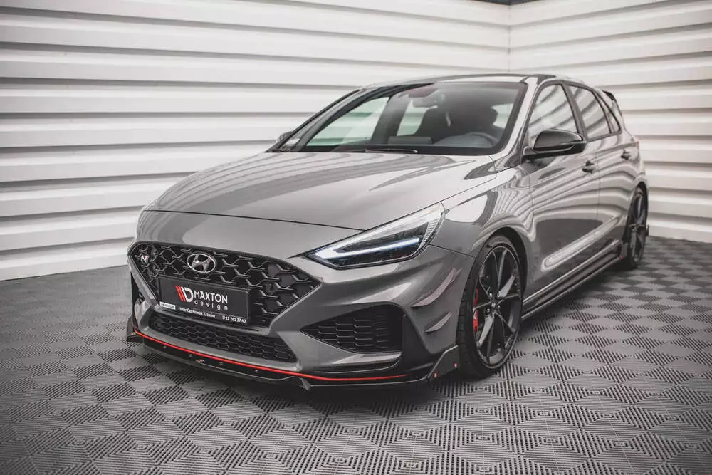 Front Splitter V.1 + Flaps Hyundai I30 N / I30 N-line Hatchback/fastback Mk3 Facelift