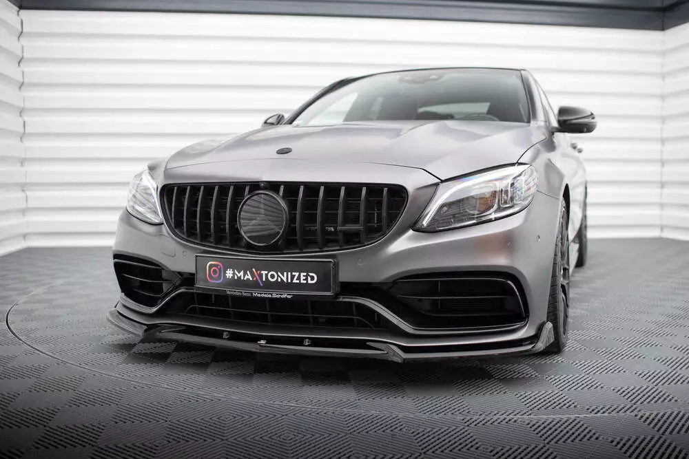 Front Splitter V.2 Mercedes-amg C63 Sedan / Estate W205 Facelift