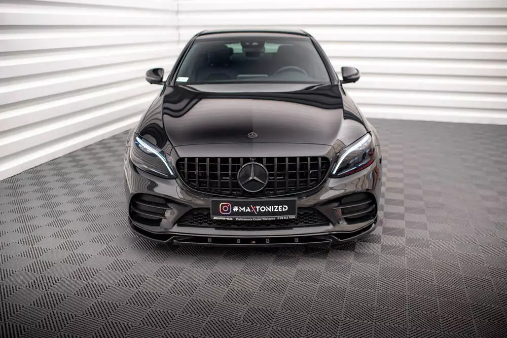 Front Splitter V.2 Mercedes-benz C Amg Line Sedan / Coupe / Estate W205 / C205 / S205 Facelift - Image 2