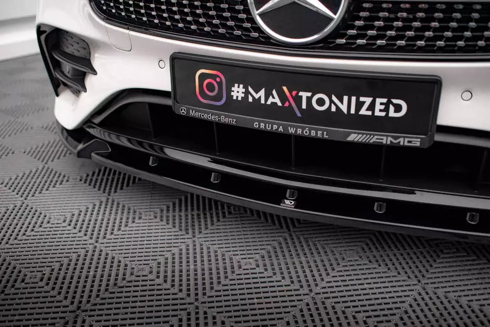 Front Splitter V.2 Mercedes-benz E-class W213 Coupe Facelift (C238 Facelift) / Cabriolet (A238 Facelift) Amg-line / 53 Amg - Image 3