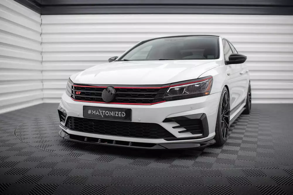 Front Splitter V.2 Volkswagen Passat Gt B8 Facelift Usa