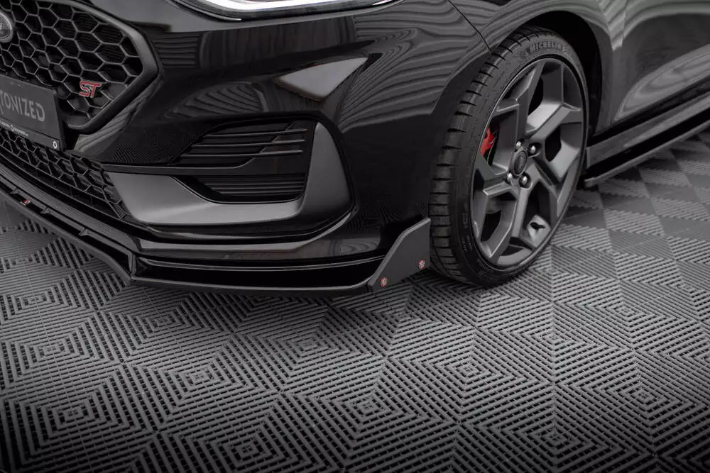 Front Splitter V.4 + Flaps Ford Fiesta St / St-line Mk8 Facelift - Image 3