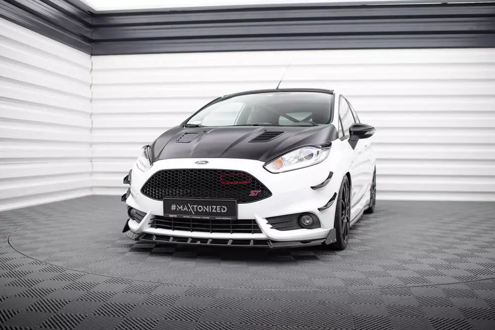 Front Splitter V.6 + Flaps Ford Fiesta St Mk7 Facelift