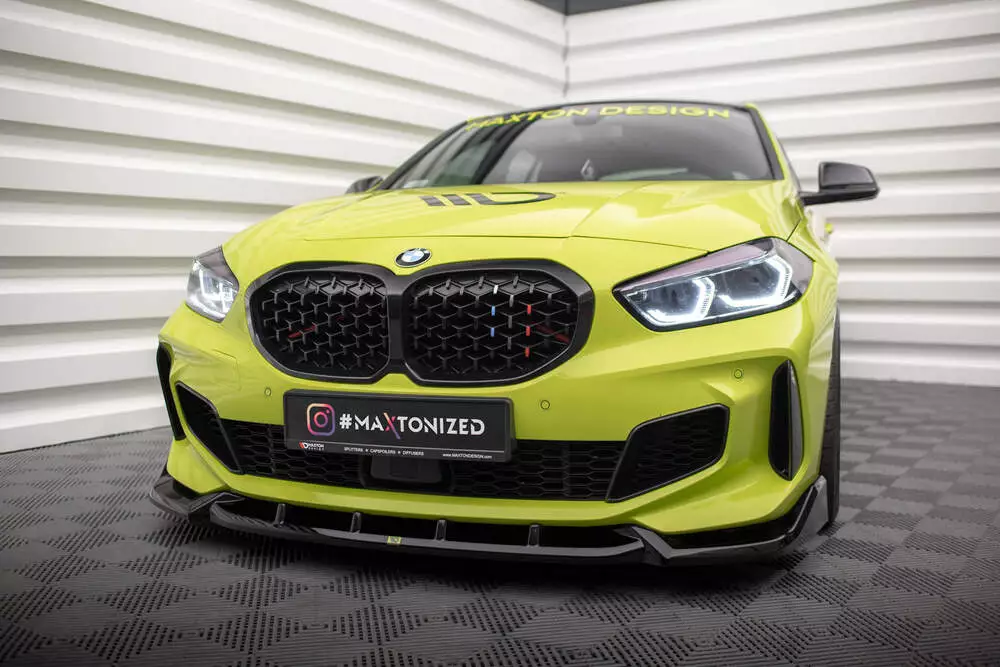 Front Splitter V.7 For Bmw 1 M-pack / M135i / 128ti F40