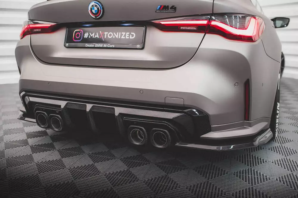 Prepreg Carbon Fiber Rear Side Splitters Bmw M4 G82 / G82 Facelift