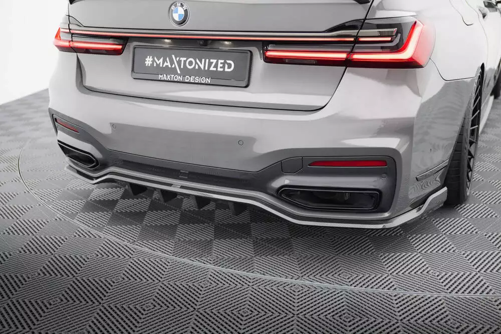 Prepreg Carbon Fiber Rear Splitter Bmw 7 M-pack G11 / G12 Facelift