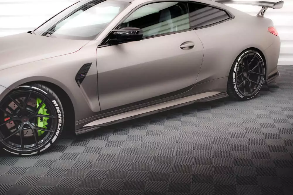 Prepreg Carbon Fiber Side Skirts Bmw M4 G82 / G82 Facelift