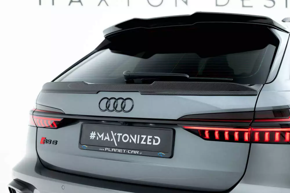 Prepreg Carbon Fiber Tailgate Spoiler (Lower) Audi Rs6 C8