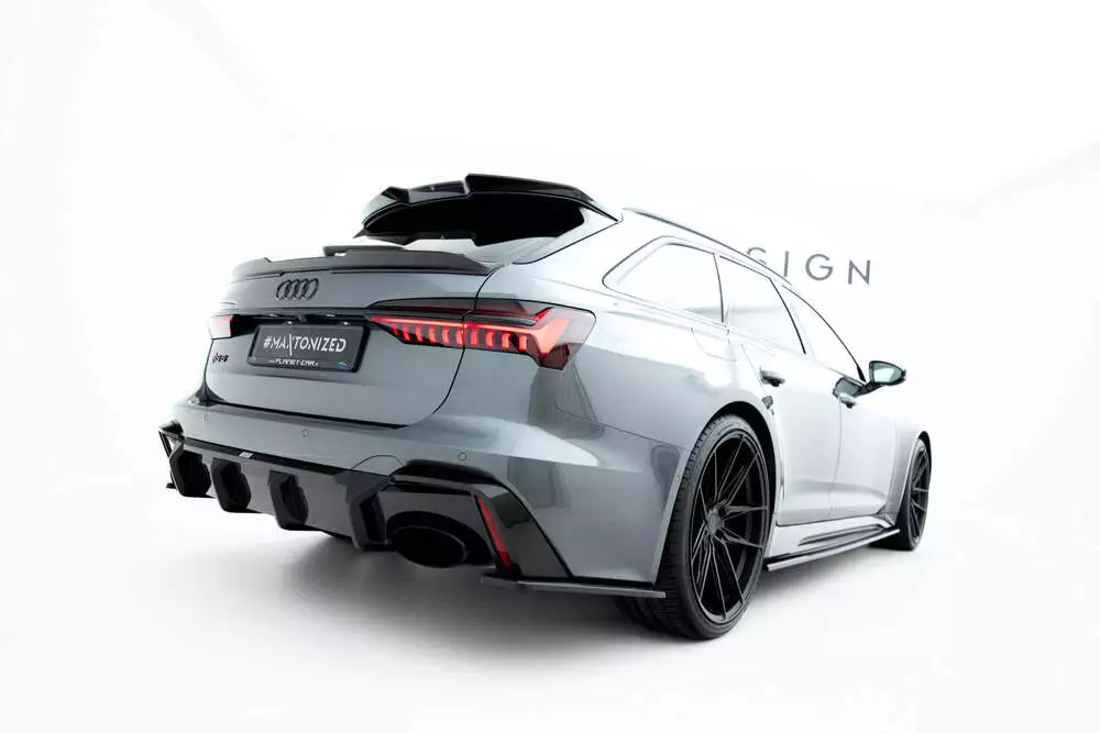 Prepreg Carbon Fiber Tailgate Spoiler (Lower) Audi Rs6 C8 - Image 4