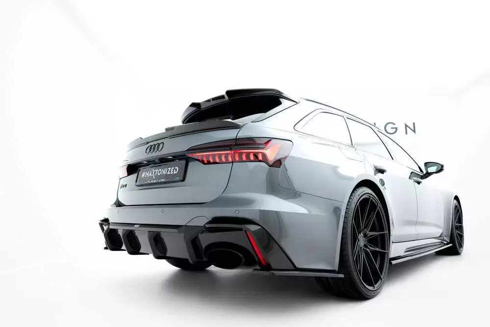 Prepreg Carbon Fiber Tailgate Spoiler (Lower) Audi Rs6 C8 - Image 5