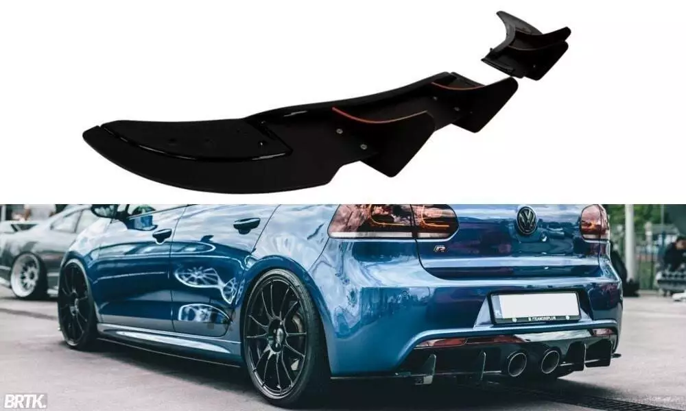 Rear Side Splitters Vw Golf Vi R (Cnc)
