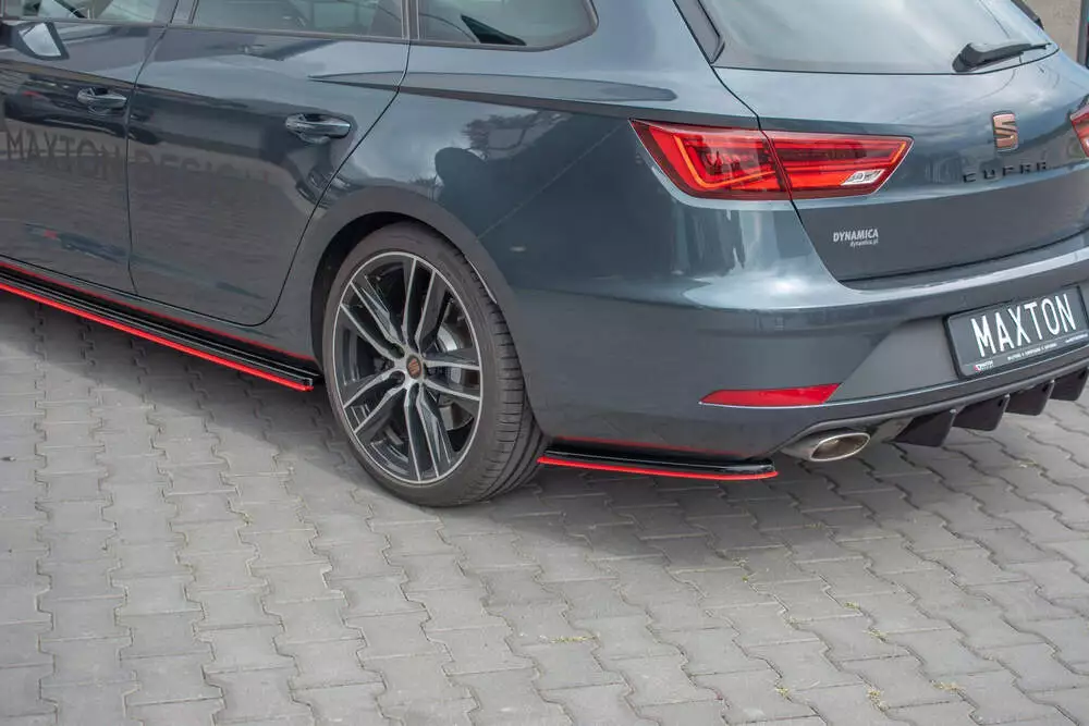 Rear Side Splitters V.4 Seat Leon Cupra Mk3 Fl Sportstourer
