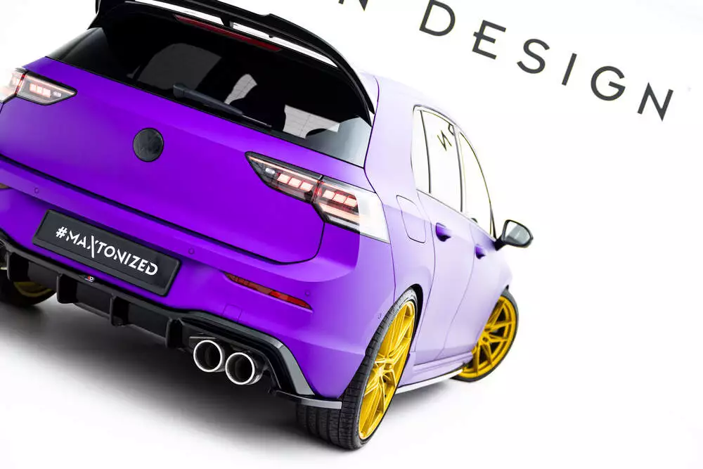 Rear Side Splitters V.4 For Volkswagen Golf R Mk8 Facelift