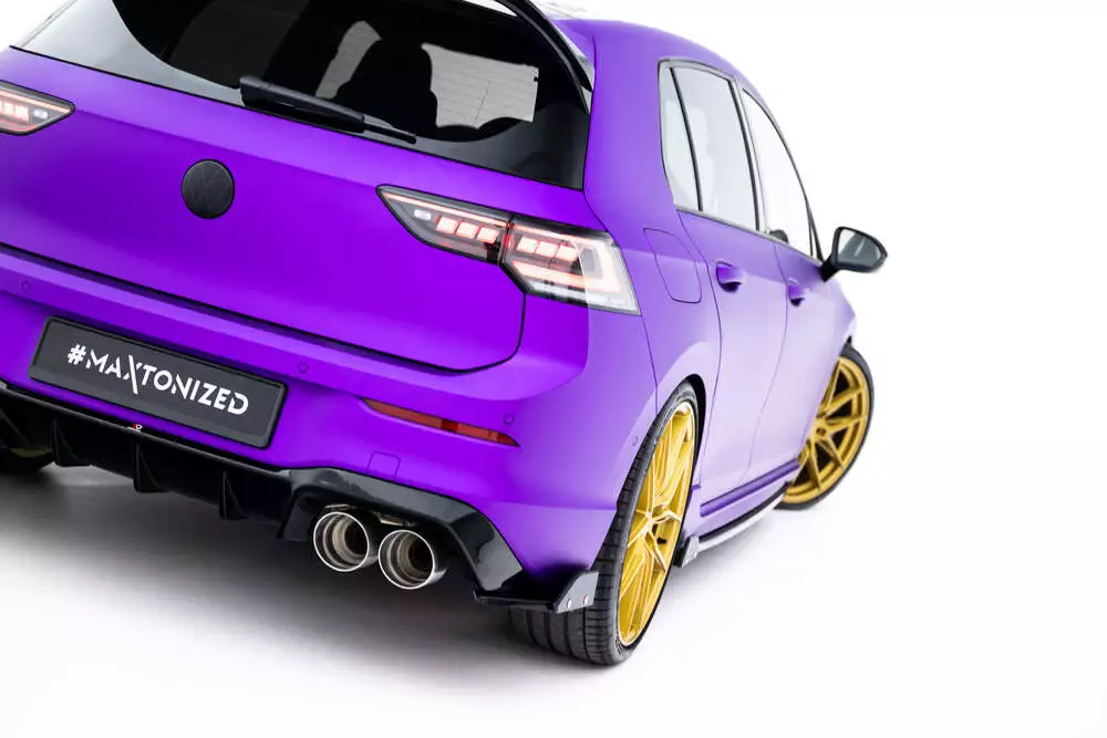 Rear Side Splitters V.5 + Flaps Volkswagen Golf R Mk8 Facelift
