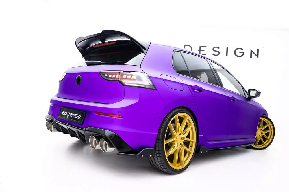 Rear Side Splitters V.5 + Flaps Volkswagen Golf R Mk8 Facelift - Image 2