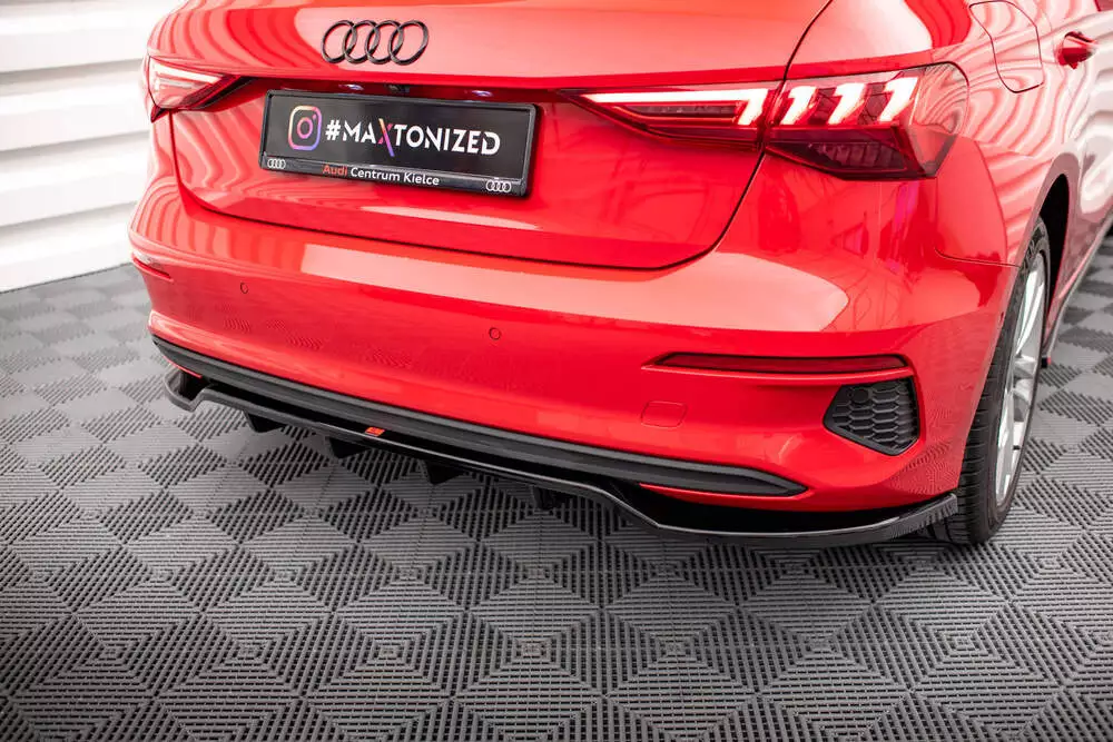 Rear Splitter (With Vertical Bars) Audi A3 Sportback 8y