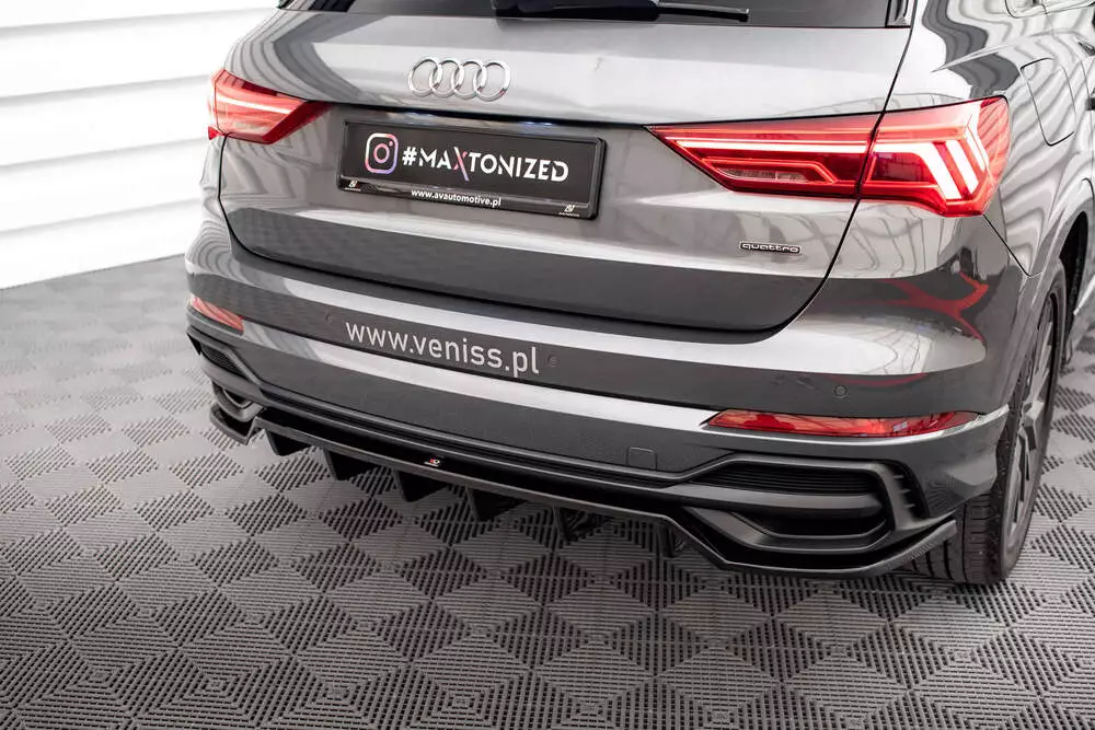 Rear Splitter (With Vertical Bars) Audi Q3 S-line F3