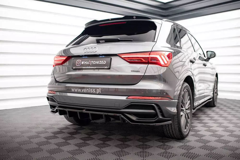 Rear Splitter (With Vertical Bars) Audi Q3 S-line F3 - Image 3
