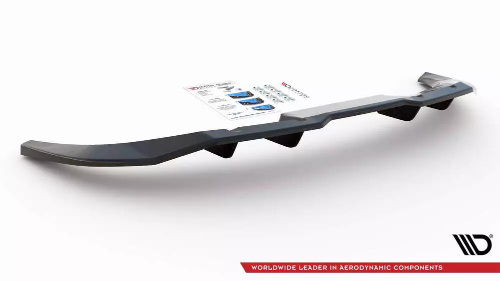Rear Splitter (With Vertical Bars) Audi Q3 Sportback S-line - Image 2
