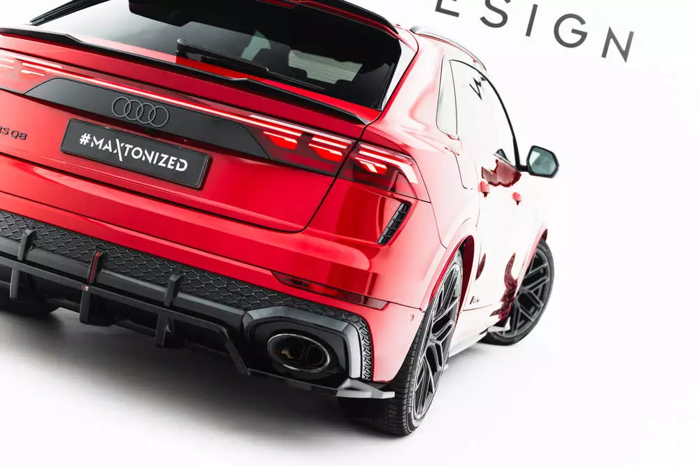 Rear Splitter (With Vertical Bars) Audi Rsq8 Mk1 Facelift