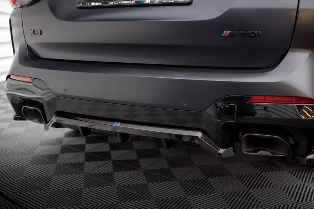 Rear Splitter (With Vertical Bars) Bmw X3 M-pack G01 Facelift - Image 3