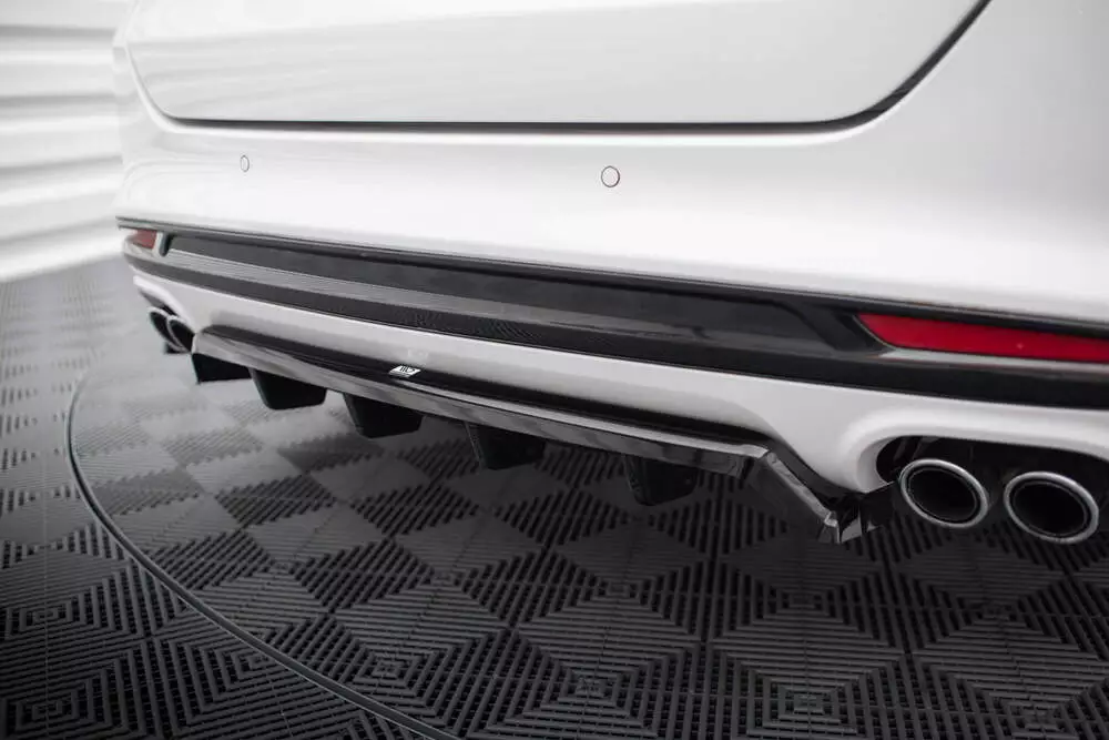 Rear Splitter (With Vertical Bars) Ford Mondeo Sport Mk5 Facelift / Fusion Sport Mk2 Facelift