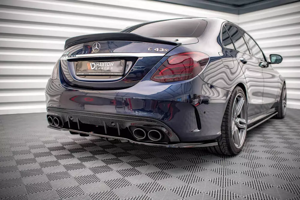 Rear Splitter (With Vertical Bars) Mercedes-amg C 43 Sedan W205 Facelift